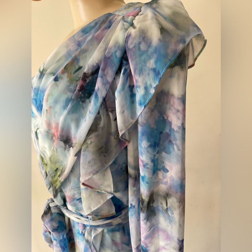Alex Marie Floral Print One Shoulder Dress - Picture 3 of 4